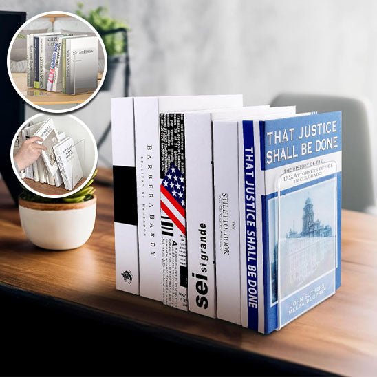 serre livre acrylique transparent bureau