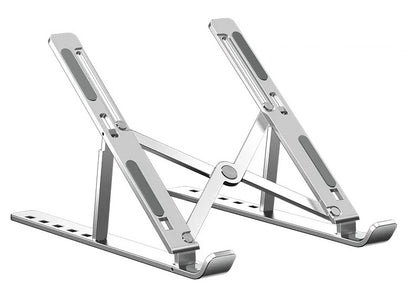 support ordinateur portable ajustable antiderapant argent