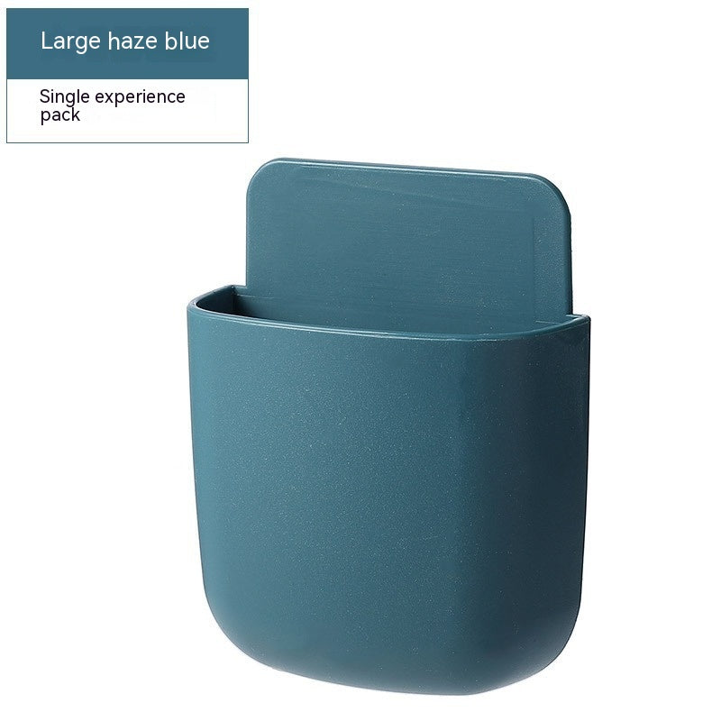 support pour telecommandes mural blanc telephone bleu