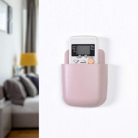 support pour telecommandes mural rose