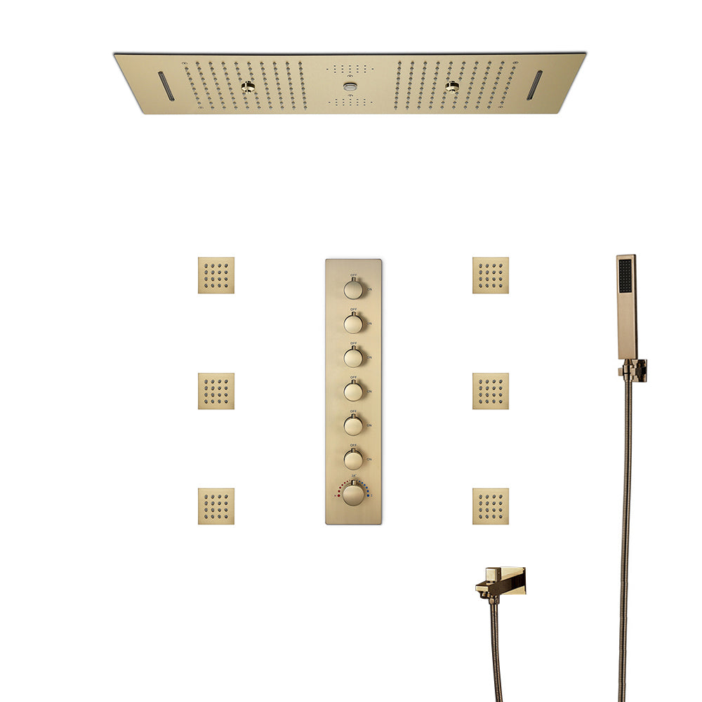 systeme de douche or jets corporels et douchette