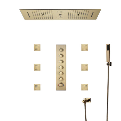 systeme de douche or jets corporels et douchette