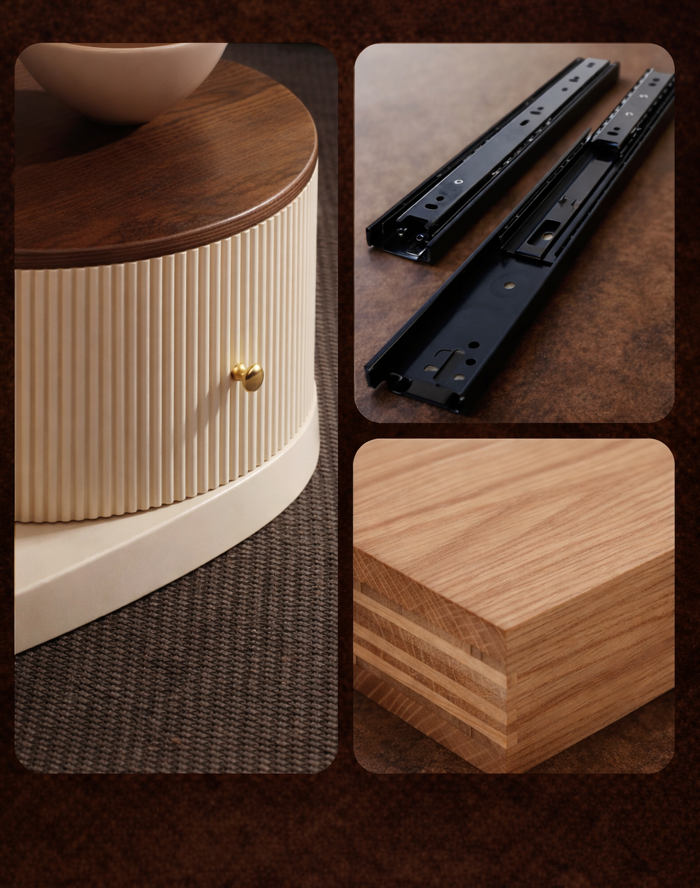 table basse en bois structure chic luxe design