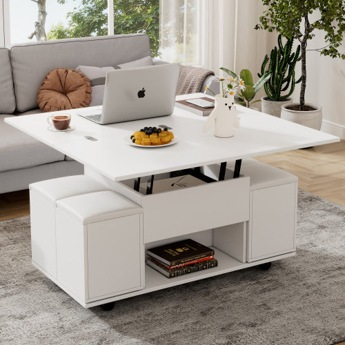 table basse reglable hauteur design moderne