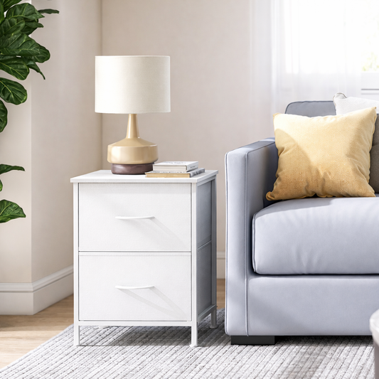 table de chevet elegante blanc design