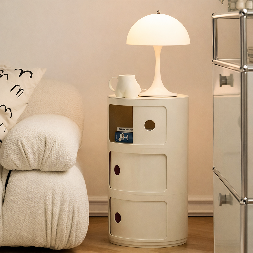 table de chevet moderne blanche design