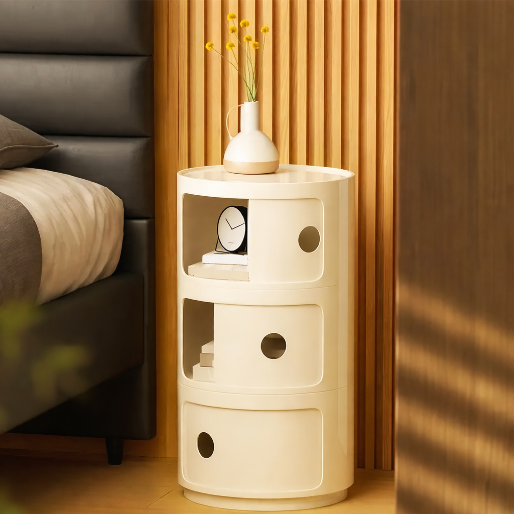 table de chevet moderne blanche 