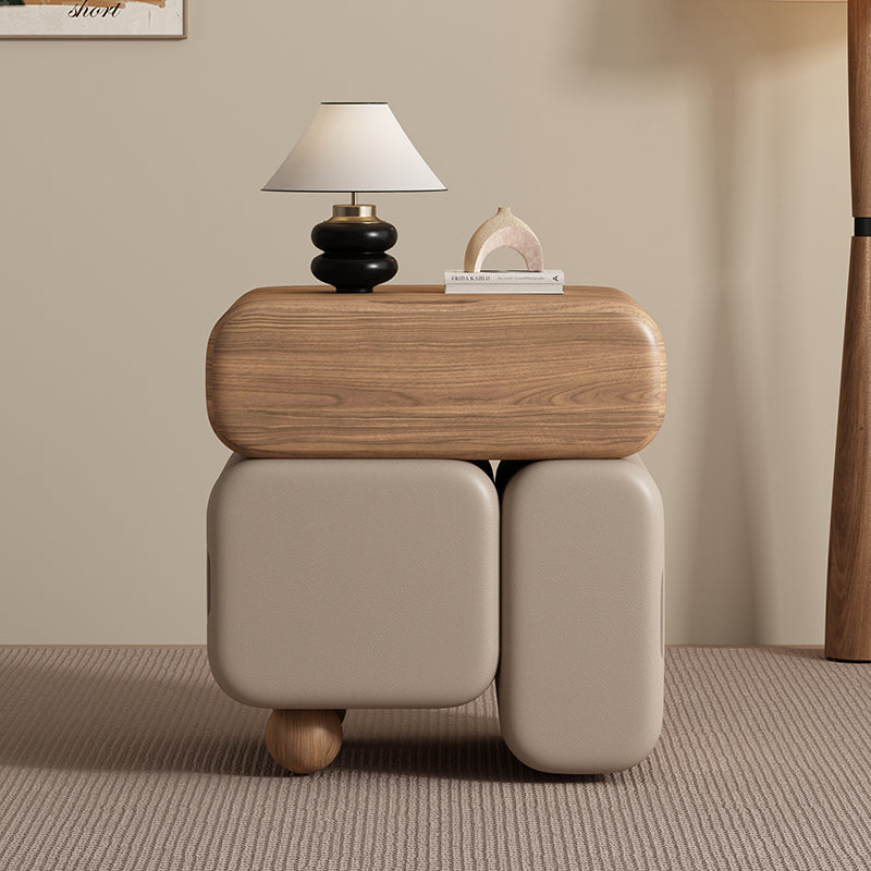 table de chevet moderne design grise