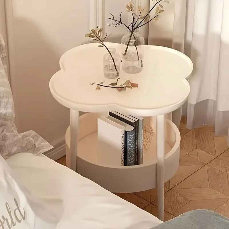 table de chevet rangement blanc design