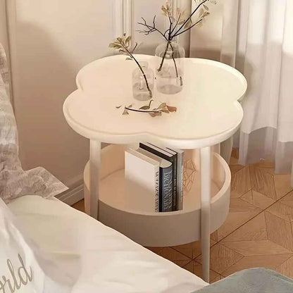 table de chevet rangement blanc moderne chambre