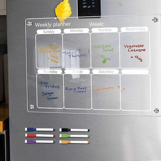 tableau magnetique planning hebdomadaire effacable aimante