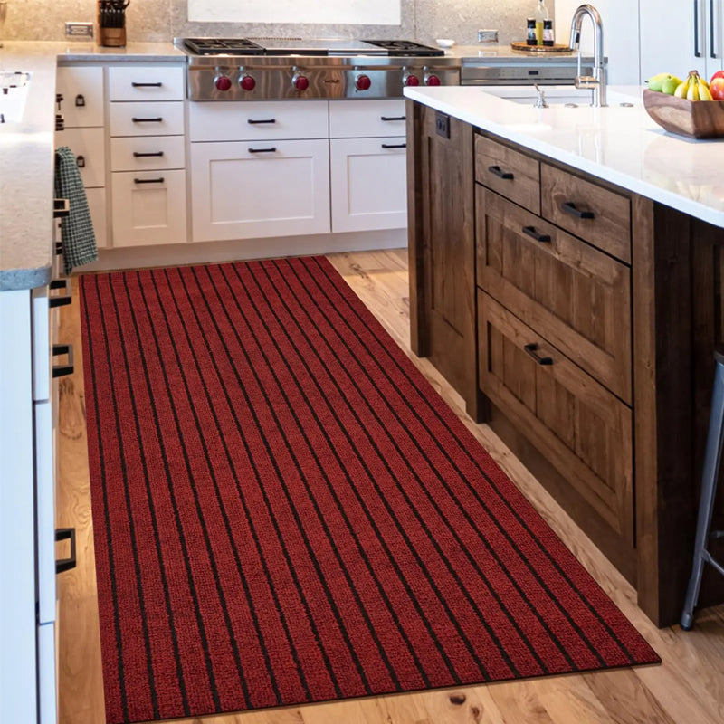tapis cuisine antiderapant rouge decoupable