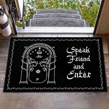 tapis paillasson entree le seigneur des anneaux pour fans geek