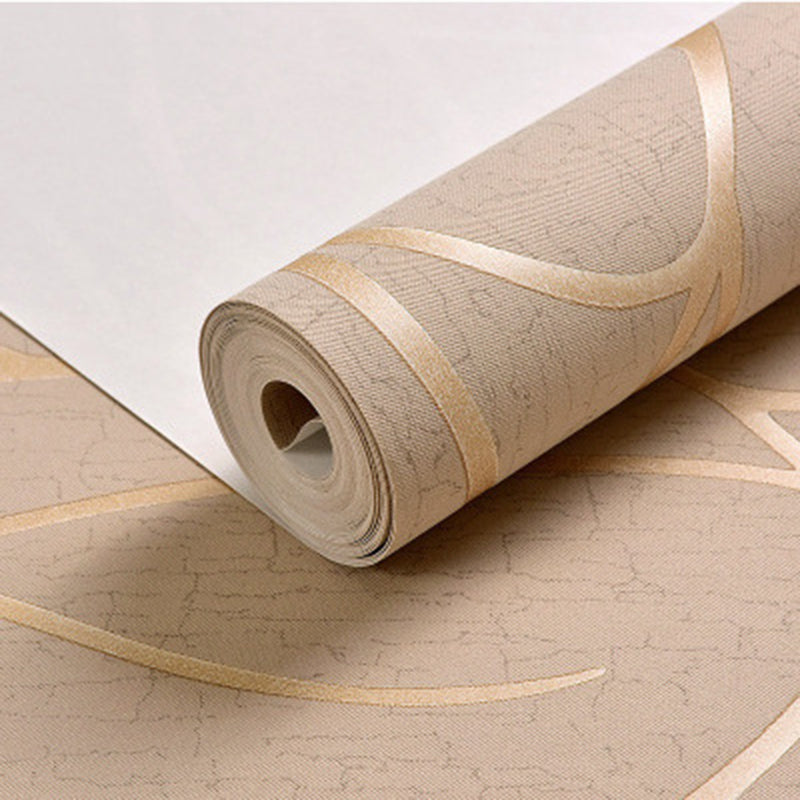 tapisserie murale moderne vague brun clair