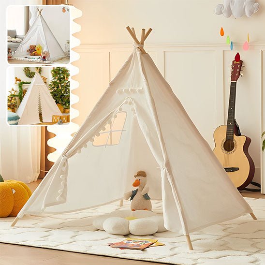 tente tipi enfant blanche jouet