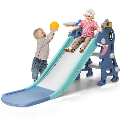 toboggan enfant bleu 
