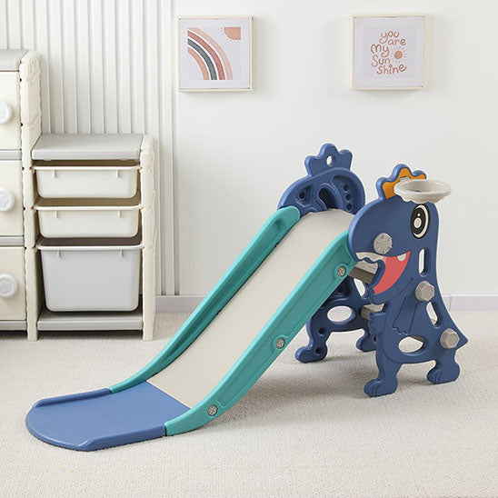 toboggan enfant dinosaure bleu chambre