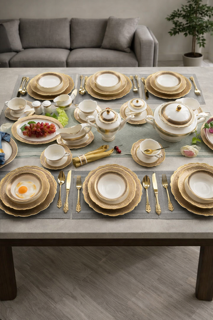 vaisselle golden kitchenware design luxe pour cuisine