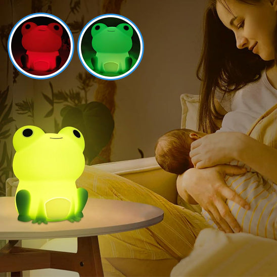 veilleuse bebe grenouille multicolore