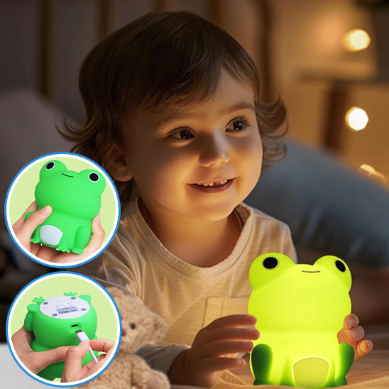 veilleuse bebe grenouille verte usb enfant